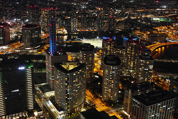 istock Night view of Yokohama, Japan 454130187