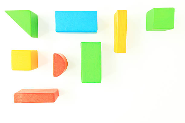 istock Toy Wooden Blocks on White 454130887