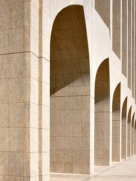 istock Beautiful arches are reminder of Arabian architecture 454133013