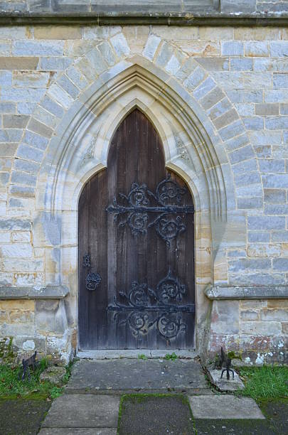 istock Ornate church door 454138997