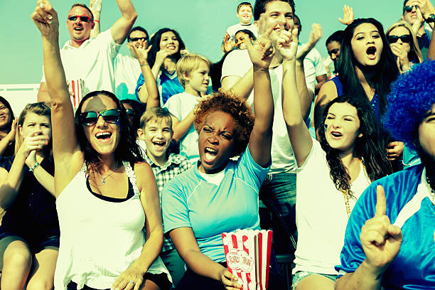 istock Sports: Fans cheer for their team during local sporting event. 454141791