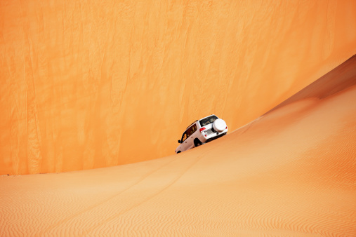 4x4 dune bashing is a popular sport of the Arabian desert
