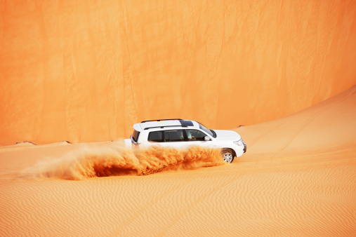 4x4 dune bashing is a popular sport of the Arabian desert