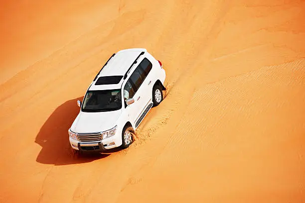 Photo of 4x4 dune bashing is a popular sport of Arabian desert