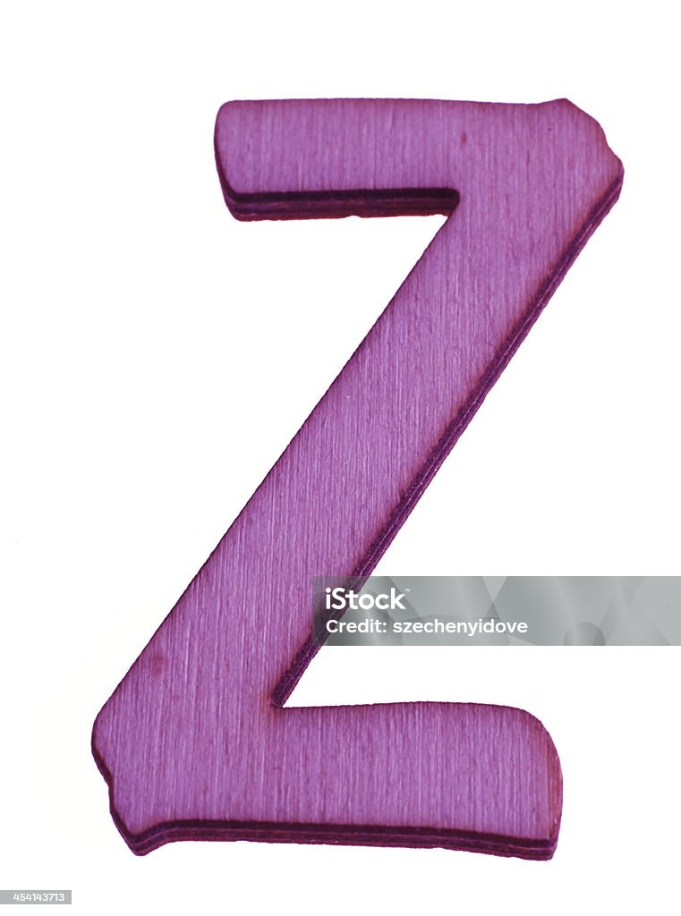 Lettera Z in legno - Foto stock royalty-free di Alfabeto