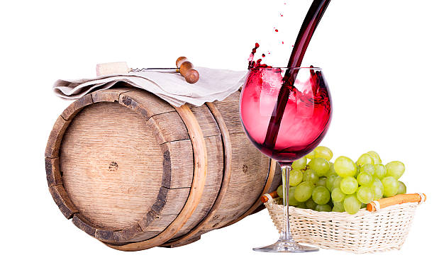Plate Wines by bottle and glass painted on an old canvas