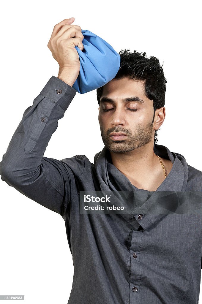 Homem com dor de cabeça - Royalty-free Adulto Foto de stock