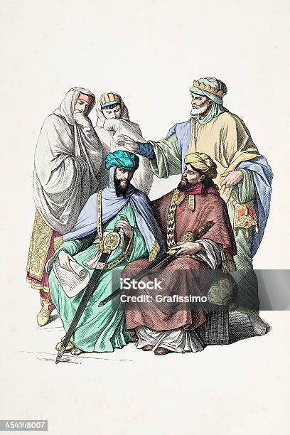 ツノプリンセスの伝統的な服装 9 世紀 - イスラム教のベクターアート素材や画像を多数ご用意 - イスラム教, 中世, 大昔の