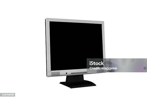 Monitor Isolated On White Background Stock Photo - Download Image Now - Computer, Determination, Elegance