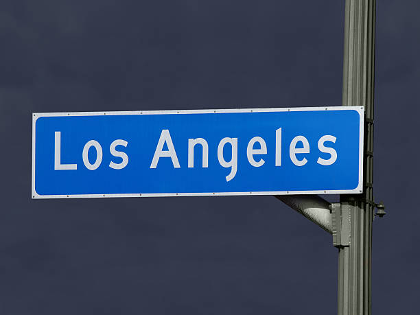 istock Los Angeles Street Sign Storm 454149163