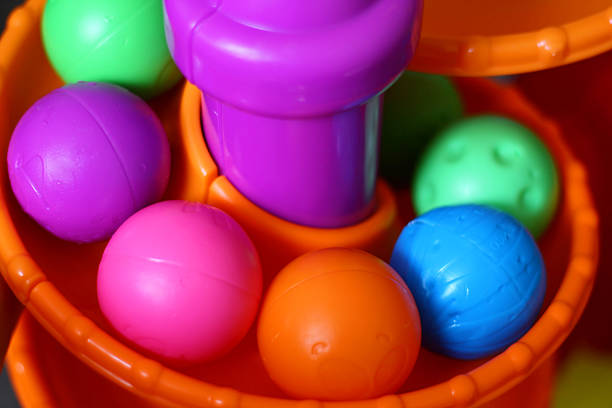 istock Toy Balls on Spiral Track 454150357