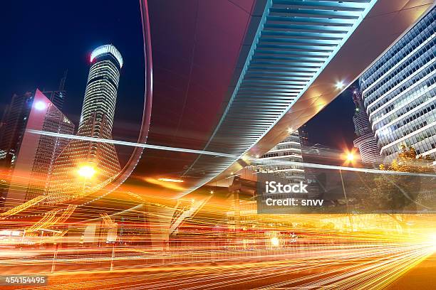 The Light Trails Stock Photo - Download Image Now - Activity, Architecture, Building Exterior