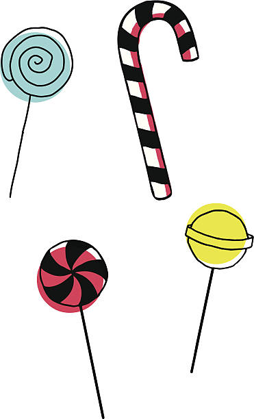 lollipops - sweetarts stock illustrations