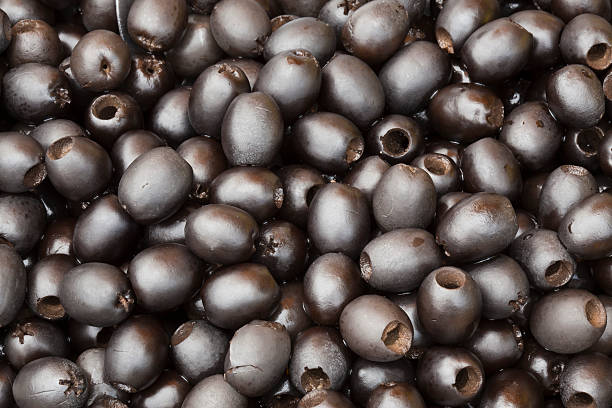 Black Olives Texture stock photo