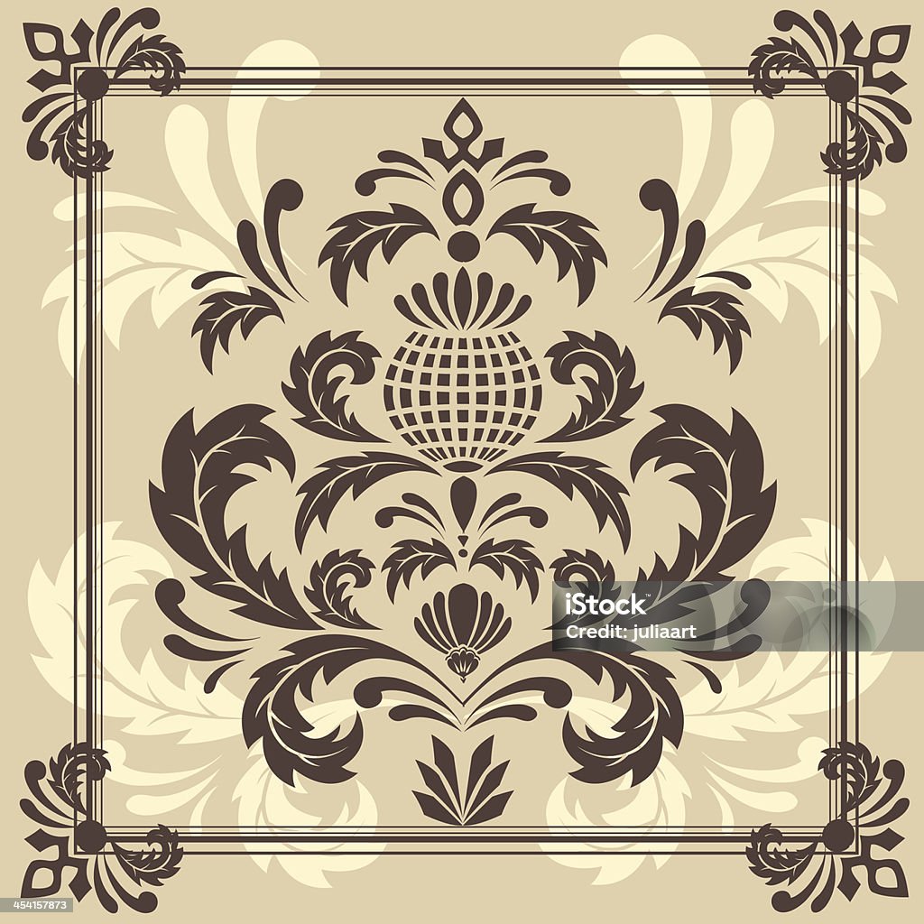 Seamless vector renaissance ornate Abstract stock vector