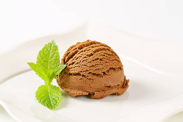istock Scoop of chocolate ice cream 454158141