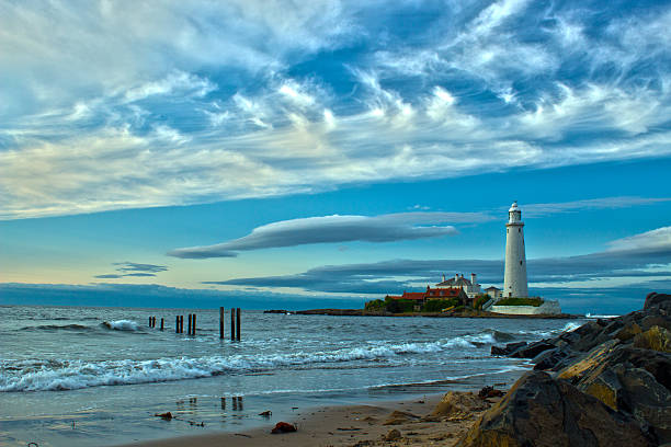 istock Lighthouse  St. Mary's Island, 454158789
