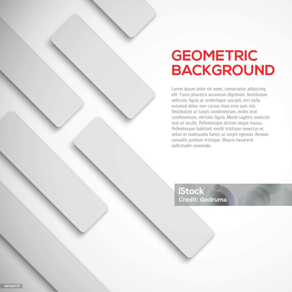 Abstrakt 3D geometrischen Formen Hintergrund - Lizenzfrei Abstrakt Vektorgrafik