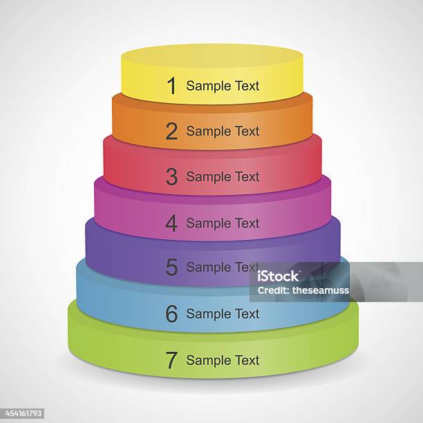 Moderne Vektor Vorlage Für Ihr Businessprojekt Stock Vektor Art und mehr Bilder von Informationsgrafik - Informationsgrafik, Pyramide - Geometrische Form, Zahl 6