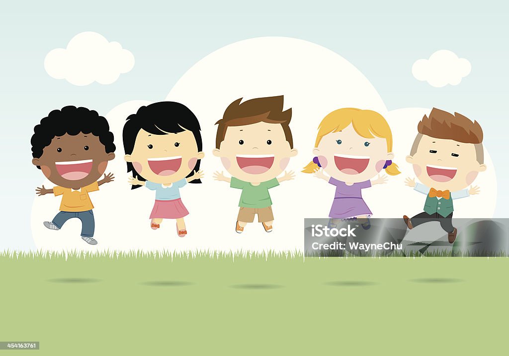 Illustration of happy children Vector illustration of happy children Child stock vector