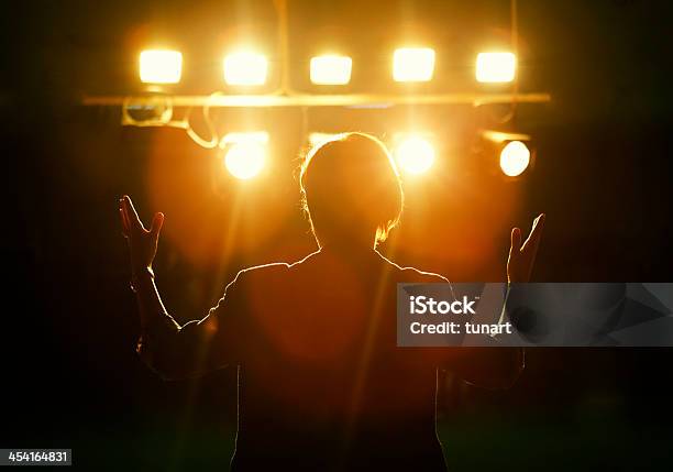 Speech Stock Photo - Download Image Now - Stage - Performance Space, Spot Lit, Spotlight