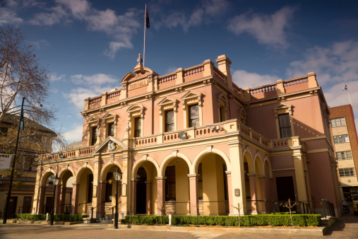 The Parramatta Town Hall, opened in 1883 and located in the centre of the Parramatta CBD.