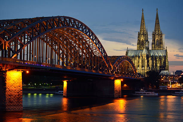 istock Hohenzollern bridge and Dom in Cologne 454166787