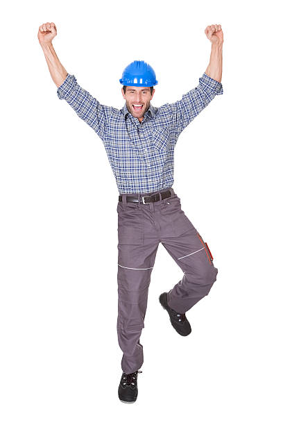 istock Portrait of happy worker 454170773