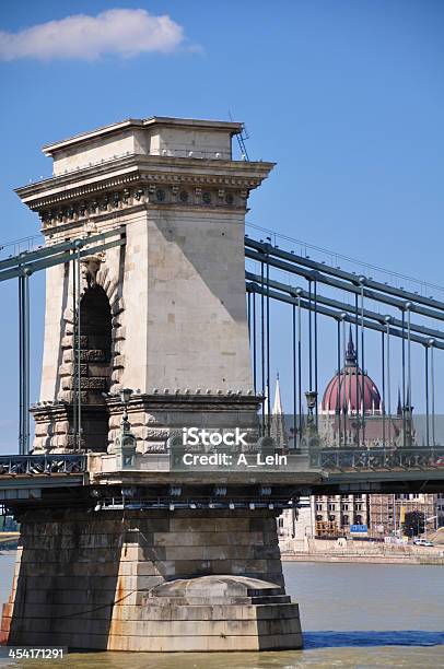 Most Łańcuchowy Nad Rzeka Dunaj W Budapeszcie Węgry - zdjęcia stockowe i więcej obrazów Architektura