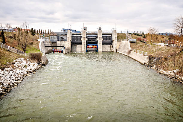 istock river water power electricity energy dam construction 454171697
