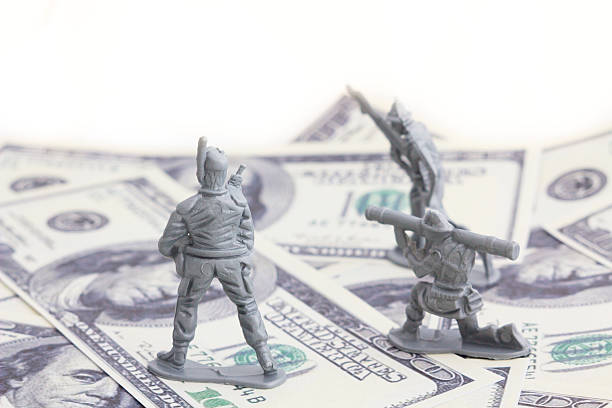 istock Battle field of money. 454172595