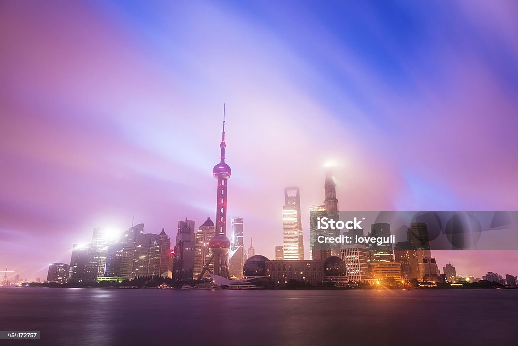 shanghai bei Sonnenuntergang - Lizenzfrei Architektur Stock-Foto