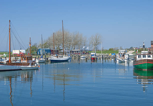 Yachts and boats in marina of Copenhagen