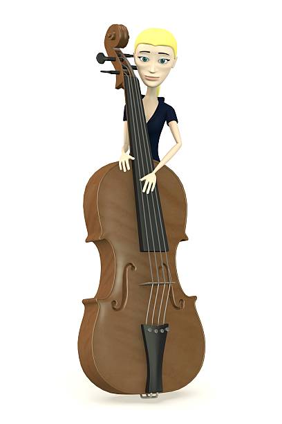 istock cartoon character with big violin 454180849