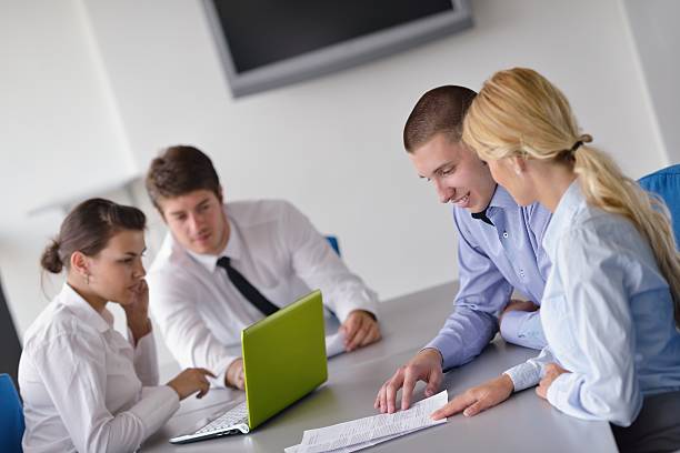 istock business people group  in a meeting at office 454182211