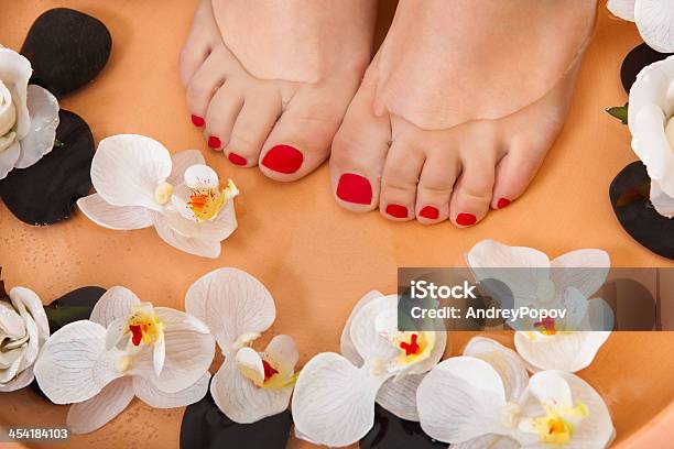 Female Feet Getting Aroma Therapy Stock Photo - Download Image Now - Adult, Alternative Therapy, Aromatherapy