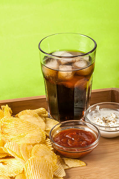 crisps and coke