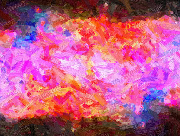 istock Abstract oil nature painting 454200909