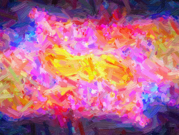 istock Abstract oil nature painting 454200921