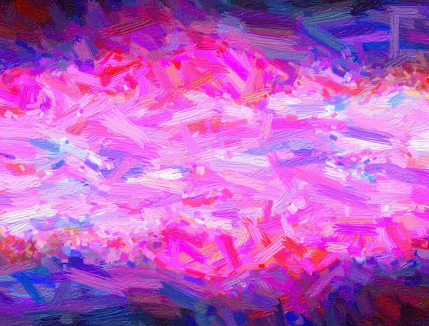 istock Abstract oil nature painting 454200985