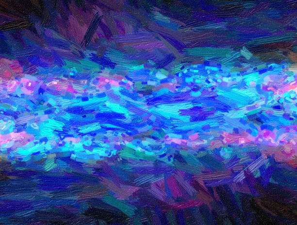 istock Abstract oil nature painting 454201071