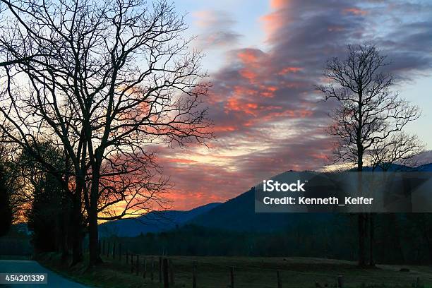 Dawn At Cades Cove Stock Photo - Download Image Now - Agricultural Field, Appalachia, Appalachian Mountains