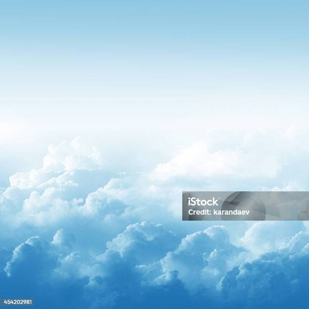 Blue Sky And Clouds Stock Illustration - Download Image Now - Cloud - Sky, Cloudscape, High Angle View