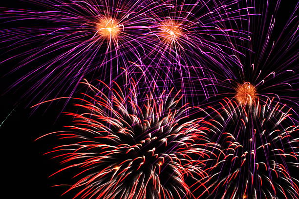 istock Colorful and vibrant fireworks 454203017