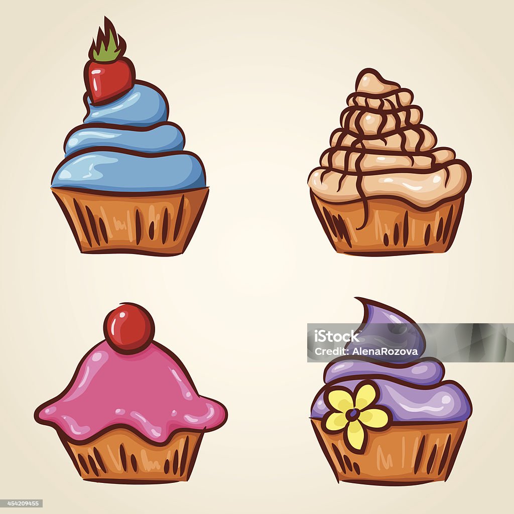 Set of sketchy cupcakes http://www.istockphoto.com/file_thumbview_approve/11880446/1/istockphoto_11880446-desserts.jpg Baked stock vector