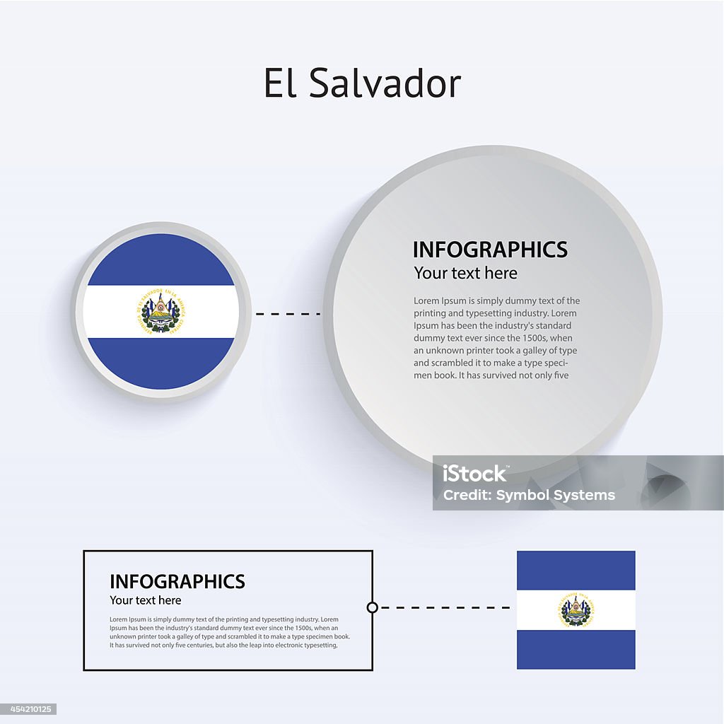Сальвадор страны набор баннеров. - Векторная графика Абстрактный роялти-фри