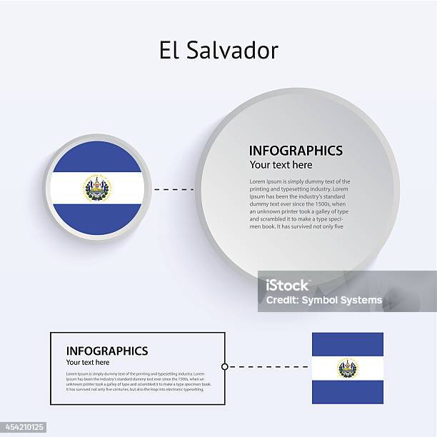 Сальвадор Страны Набор Баннеров — стоковая векторная графика и другие изображения на тему Абстрактный - Абстрактный, Без людей, Белый