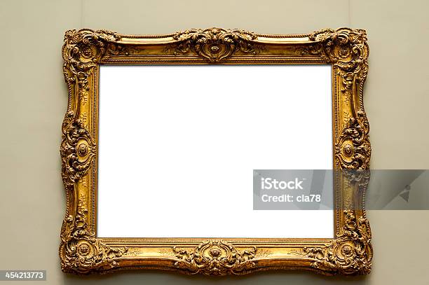 Gold Frame Stock Photo - Download Image Now - Antique, Backgrounds, Baroque Style