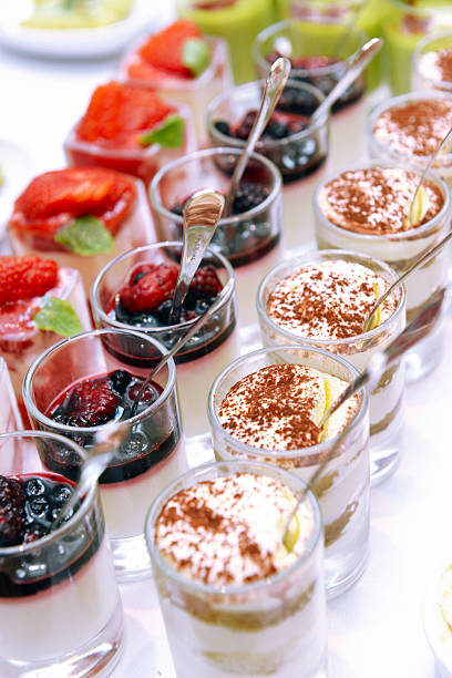 istock Tiramisu, Panna cotta, creme brulee 454216263