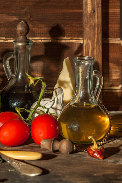 istock oil, garlic, tomatoes and cheese 454216993